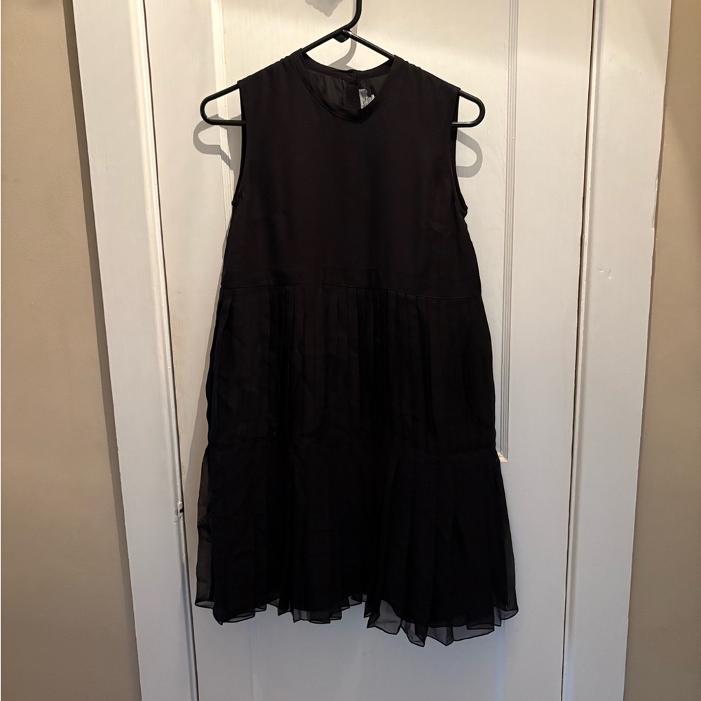 Morgane Le Fay Black Satin Dress